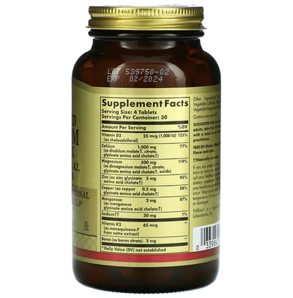 Solgar Advanced Calcium Complex Tablet