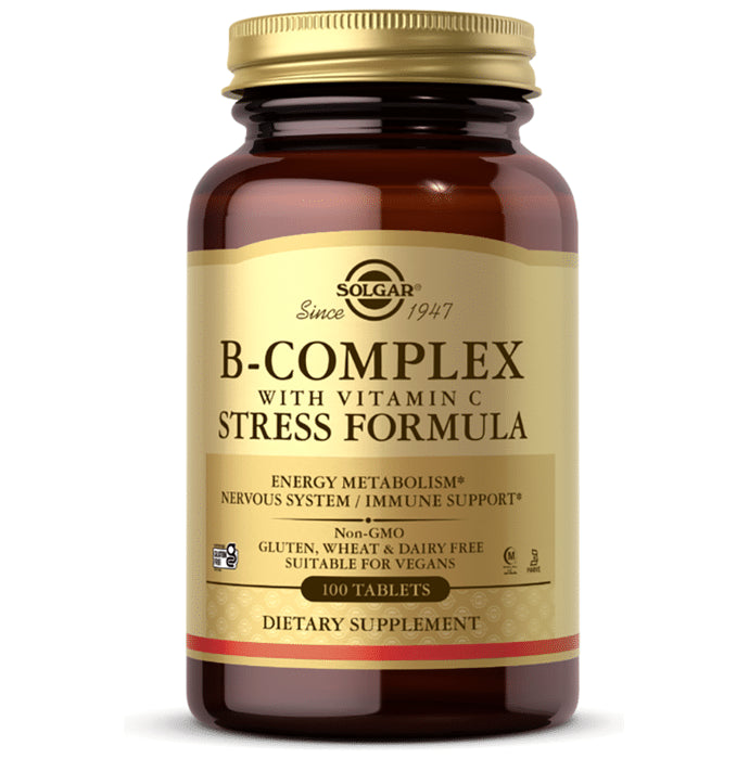 Solgar B-Complex with Vitamin C Stress Formula Tablet - Classic Derma