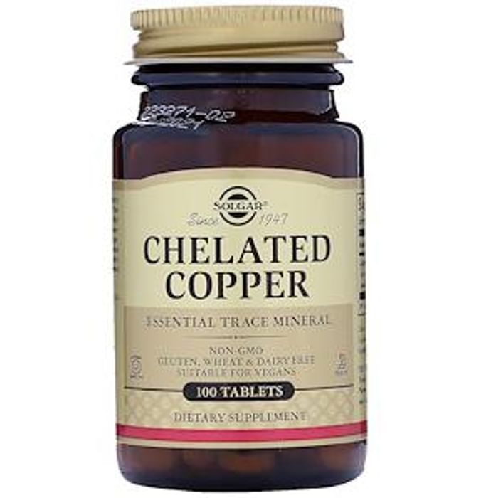 Solgar Chelated Copper Tablet - Classic Derma