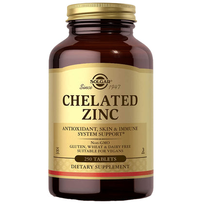 Solgar Chelated Zinc Tablet - Classic Derma