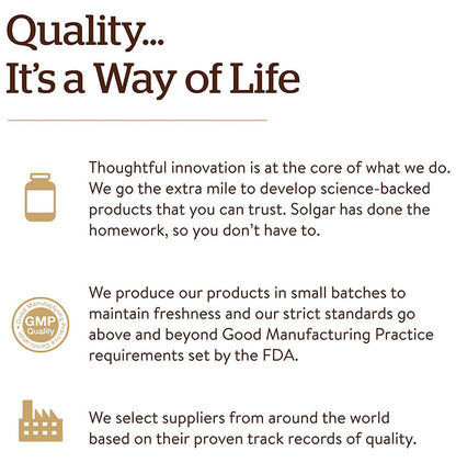 Solgar Chelated Zinc Tablet