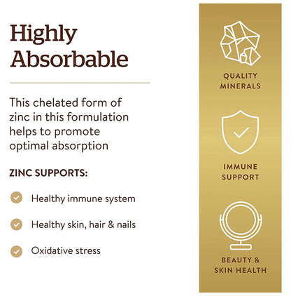Solgar Chelated Zinc Tablet