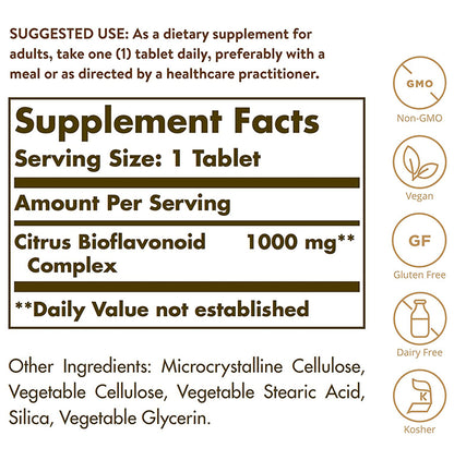 Solgar Citrus Bioflavonoid Complex 1000mg Tablet