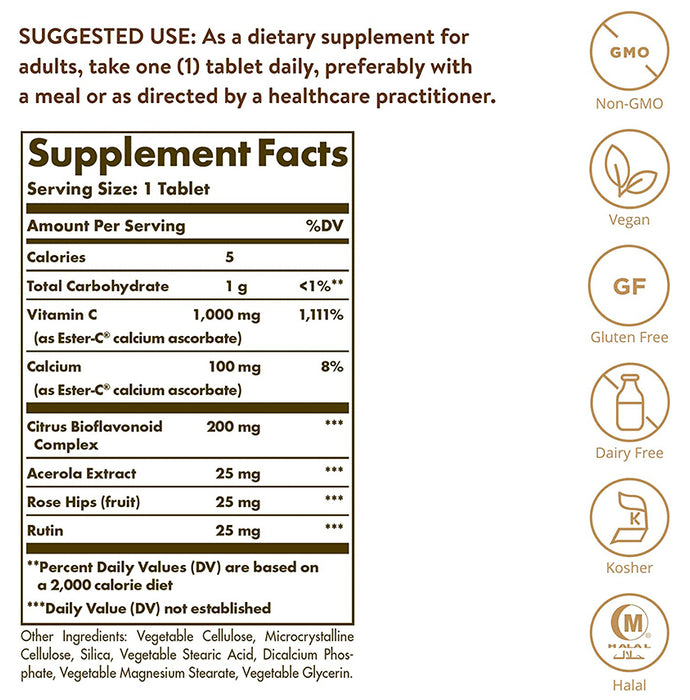 Solgar Ester-C Plus Vitamin C 1000mg Tablet