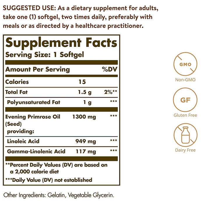 Solgar Evening Primrose Oil 1300mg Softgel