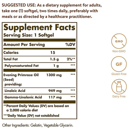 Solgar Evening Primrose Oil 1300mg Softgel