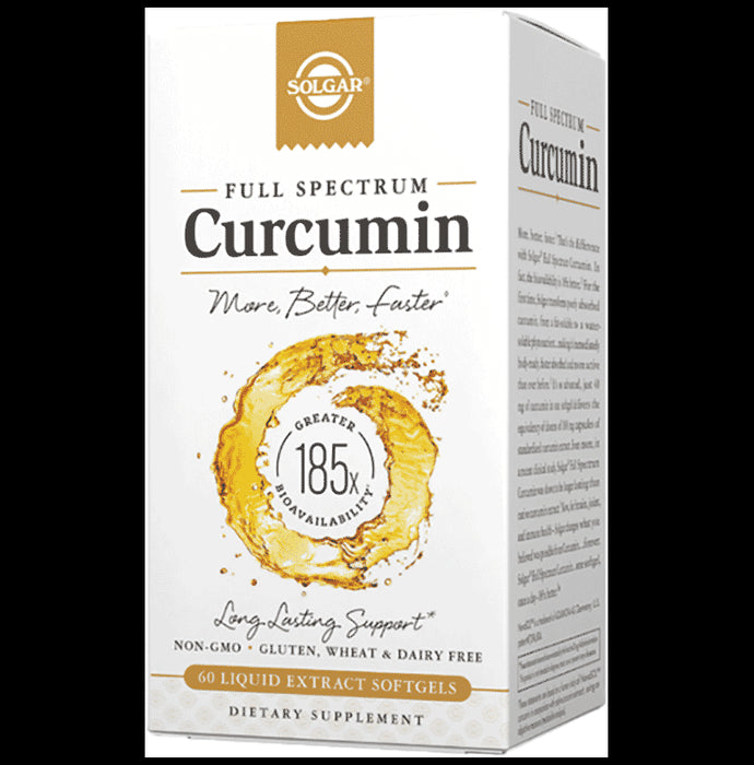 Solgar Full Spectrum Curcumin Liquid Extract Softgels - Classic Derma