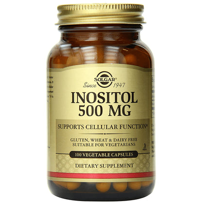 Solgar Inositol 500mg Vegetable Capsule - Classic Derma
