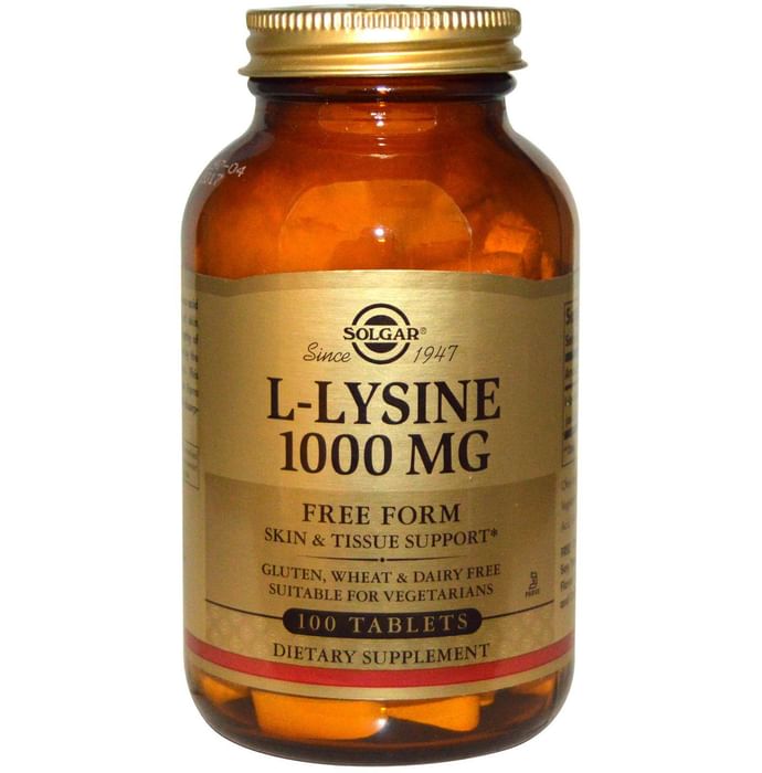 Solgar L-Lysine 1000mg Tablet - Classic Derma