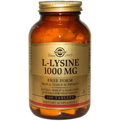 Solgar L-Lysine 1000mg Tablet - Classic Derma
