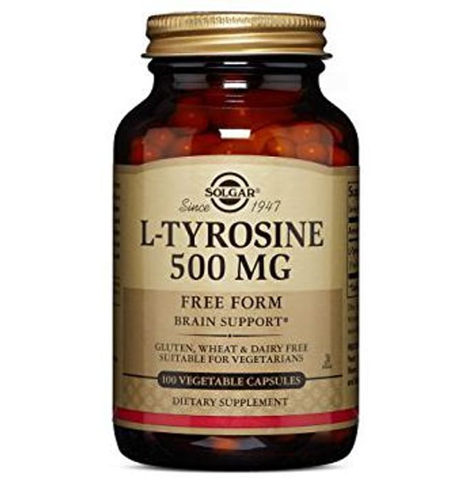 Solgar L-Tyrosine 500mg Vegetable Capsule - Classic Derma