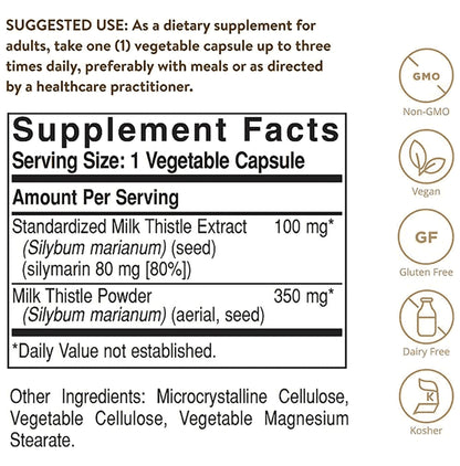 Solgar Milk Thistle Vegetable Capsule