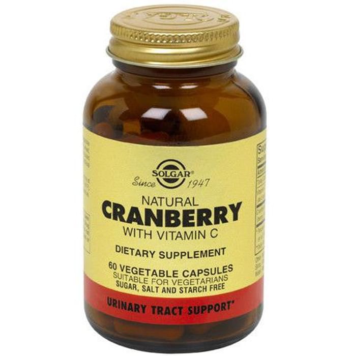 Solgar Natural Cranberry with Vitamin C Vegetable Capsule - Classic Derma