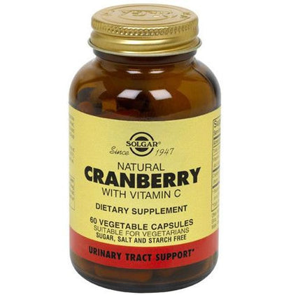Solgar Natural Cranberry with Vitamin C Vegetable Capsule - Classic Derma