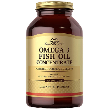 Solgar Omega 3 Fish Oil Concentrate Softgel | Gluten-Free - Classic Derma