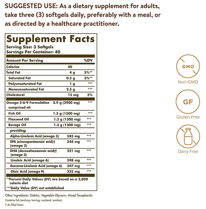 Solgar Omega 3 Fish Oil Concentrate Softgel | Gluten-Free