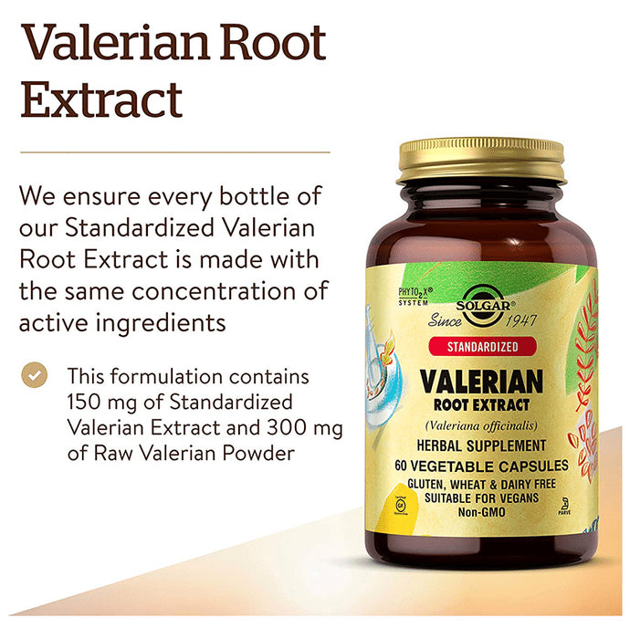 Solgar Standardized Valerian Root Extract Vegetable Capsule