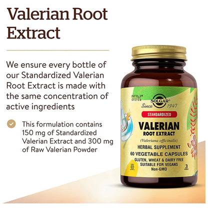 Solgar Standardized Valerian Root Extract Vegetable Capsule