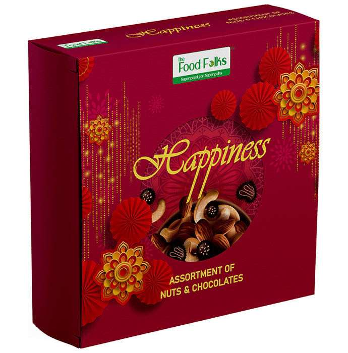 The Food Folks Happiness Assortment of Nuts & Chocolates Gift Pack - Classic Derma