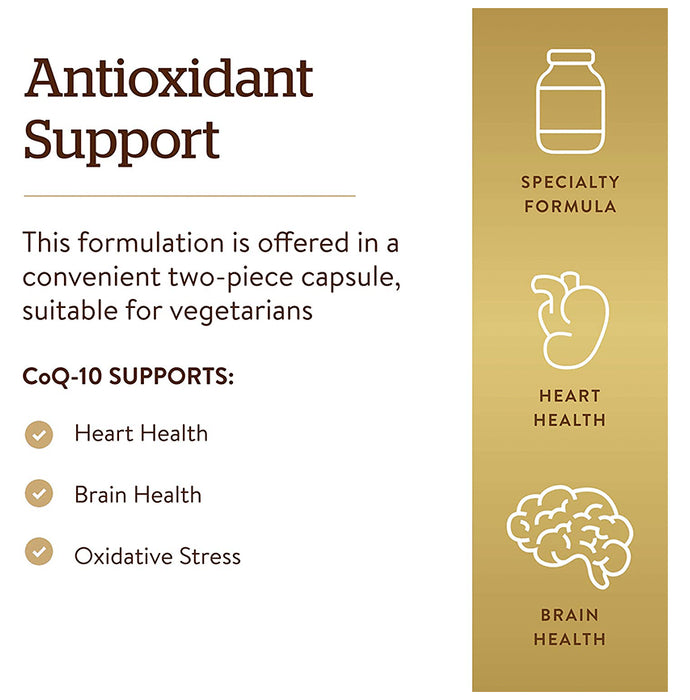 Solgar Vegan CoQ-12 120mg Vegetable Capsule