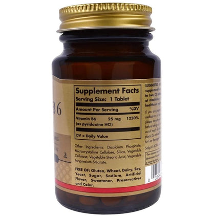 Solgar Vitamin B6 25mg Tablet