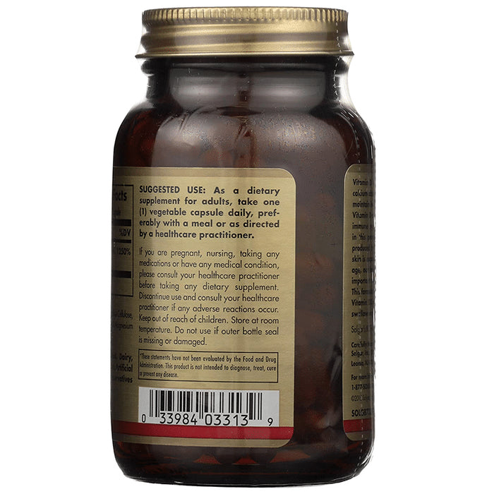 Solgar Vitamin D3 (Cholecalciferol) 5000IU Vegetable Capsule