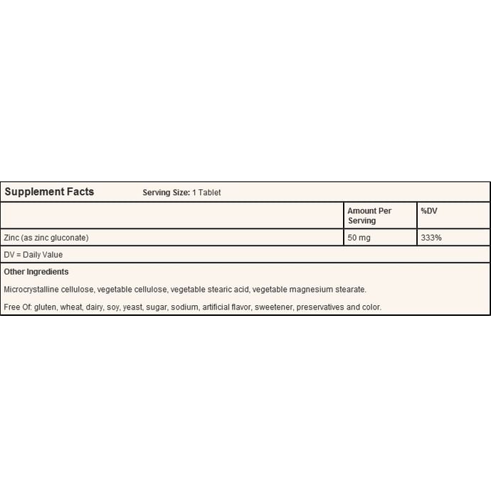 Solgar Zinc 50mg Tablet