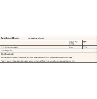 Solgar Zinc 50mg Tablet