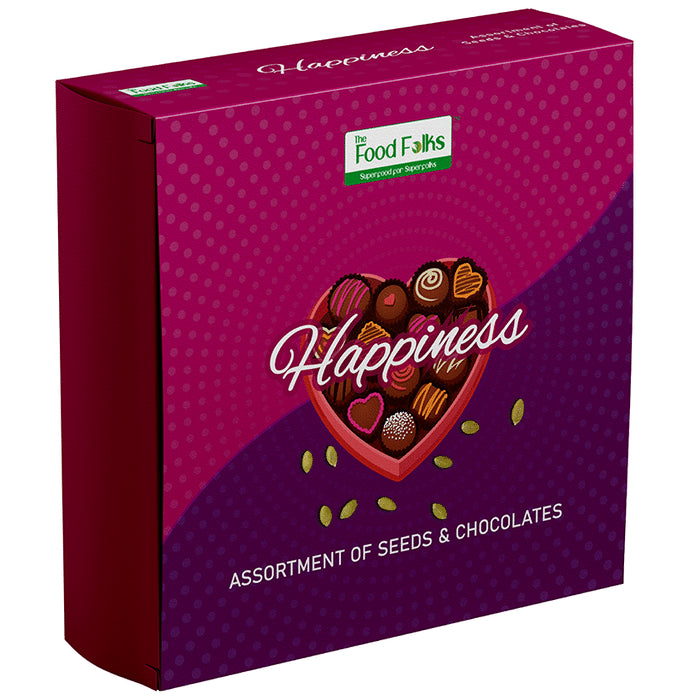 The Food Folks Happiness Assortment of Seeds & Chocolates Gift Pack - Classic Derma
