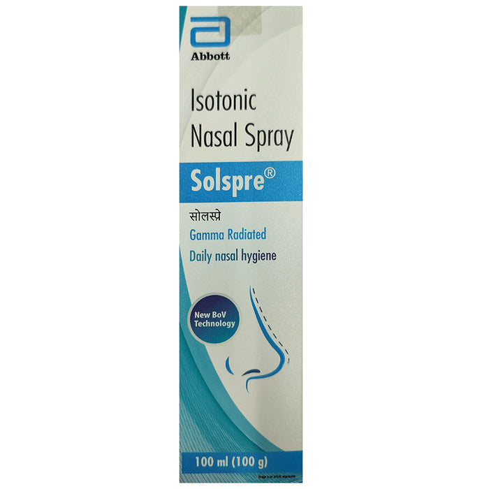 Solspre Isotonic Nasal Spray with Sodium Chloride | For Daily Nasal Hygiene - Classic Derma