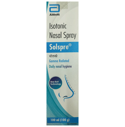 Solspre Isotonic Nasal Spray with Sodium Chloride | For Daily Nasal Hygiene - Classic Derma