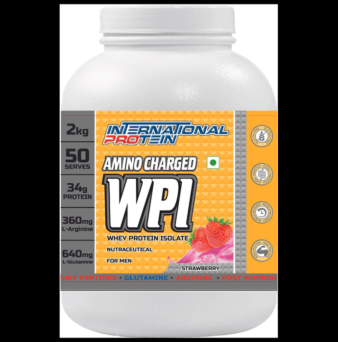 International Protein Amino Charged WPI Powder Strawberry - Classic Derma