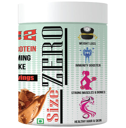 SOS Nutrition Size Zero High Protein Slimming Shake for Women Double Rich Chocolate