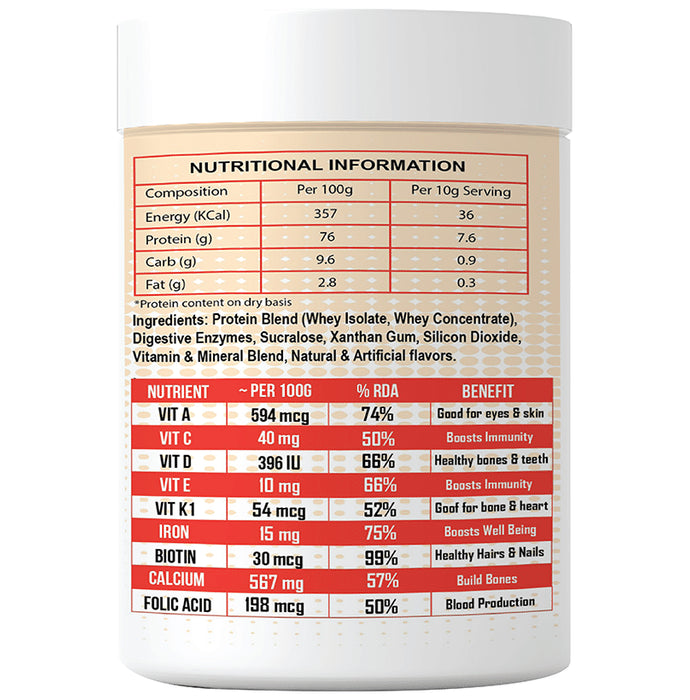 SOS Nutrition Size Zero High Protein Slimming Shake for Women Strawberry Cream