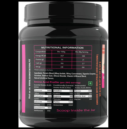 SOS Nutrition Slimming Max Weight Loss Formula for Women Strawberry Cream