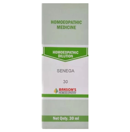 Bakson's Homeopathy Senega Dilution 30 - Classic Derma