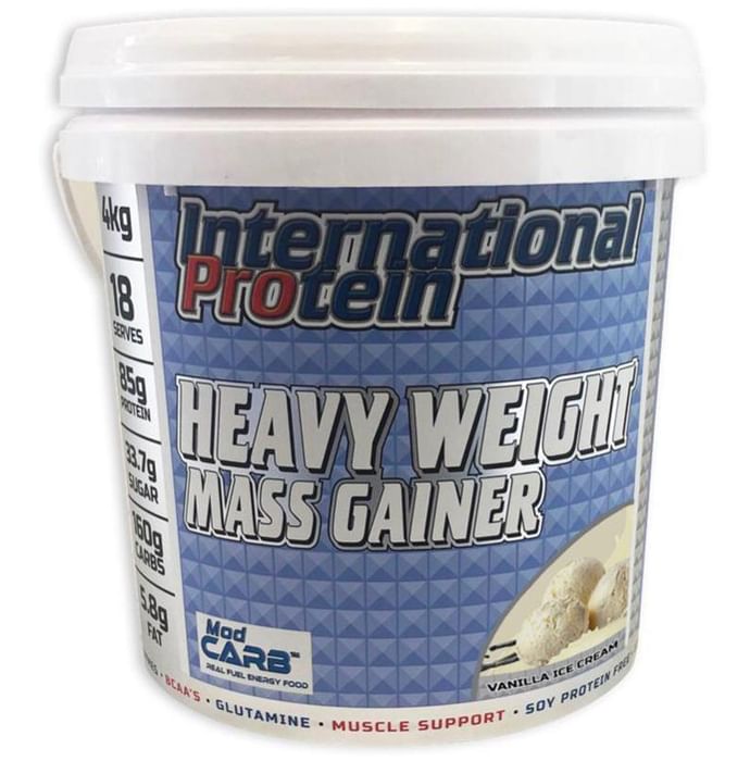 International Protein Heavy Weight Mass Gainer Vanilla Icecream - Classic Derma
