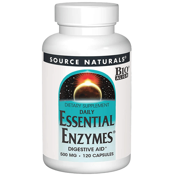 Source Naturals Daily Essential Enzymes Digestive Aid 500mg Capsule - Classic Derma