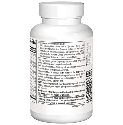 Source Naturals Daily Essential Enzymes Digestive Aid 500mg Capsule
