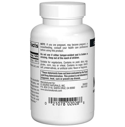 Source Naturals Megafolinic 800mcg Tablet