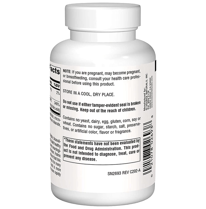 Source Naturals Megafolinic 800mcg Tablet