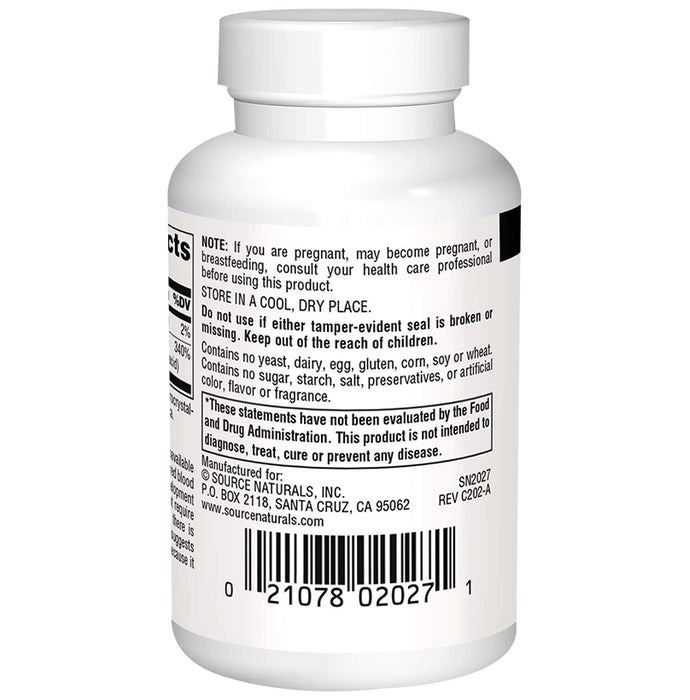 Source Naturals MegaFolinic Tablet