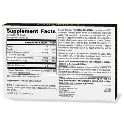Source Naturals Yaeyama Chlorella 200mg Tablet