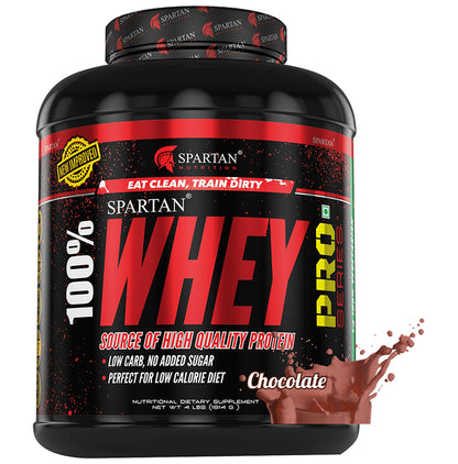 Spartan Nutrition 100% Whey Protein Pro Powder Chocolate - Classic Derma