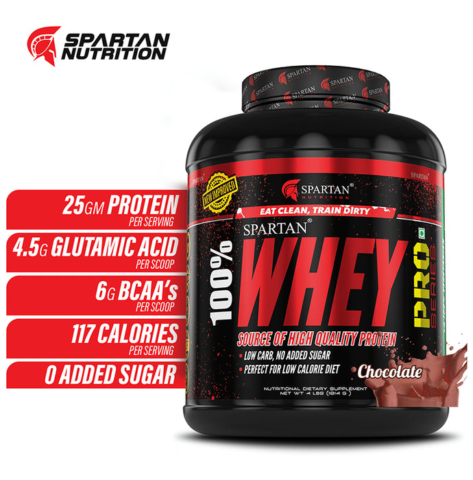 Spartan Nutrition 100% Whey Protein Pro Powder Chocolate