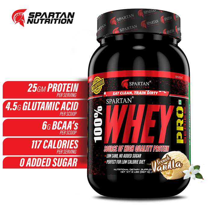 Spartan Nutrition 100% Whey Protein Pro Powder French Vanilla