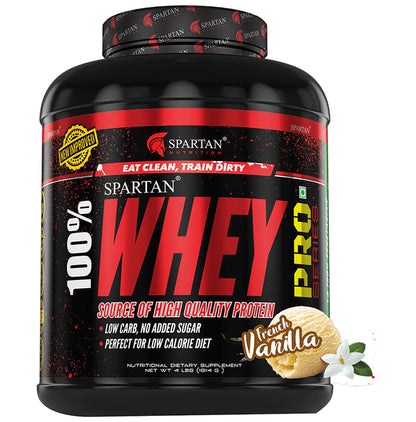 Spartan Nutrition 100% Whey Protein Pro Powder French Vanilla - Classic Derma