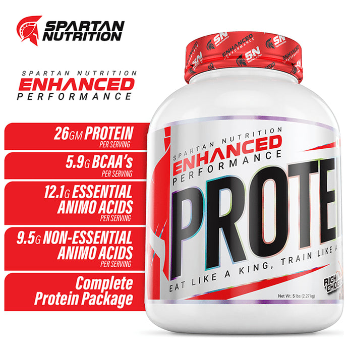 Spartan Nutrition Enhanced Performance Protein Powder Rich Chocolate