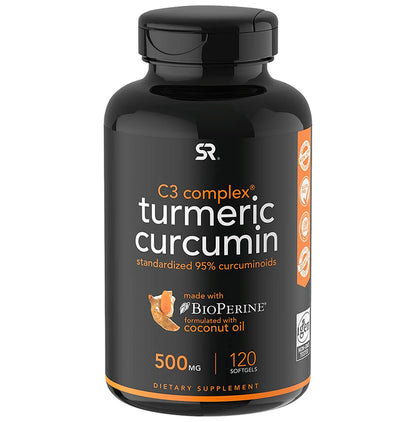 Sports Research C3 Complex Turmeric Curcumin 500mg Softgel - Classic Derma