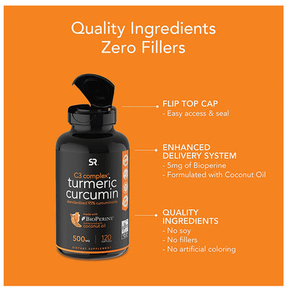 Sports Research C3 Complex Turmeric Curcumin 500mg Softgel